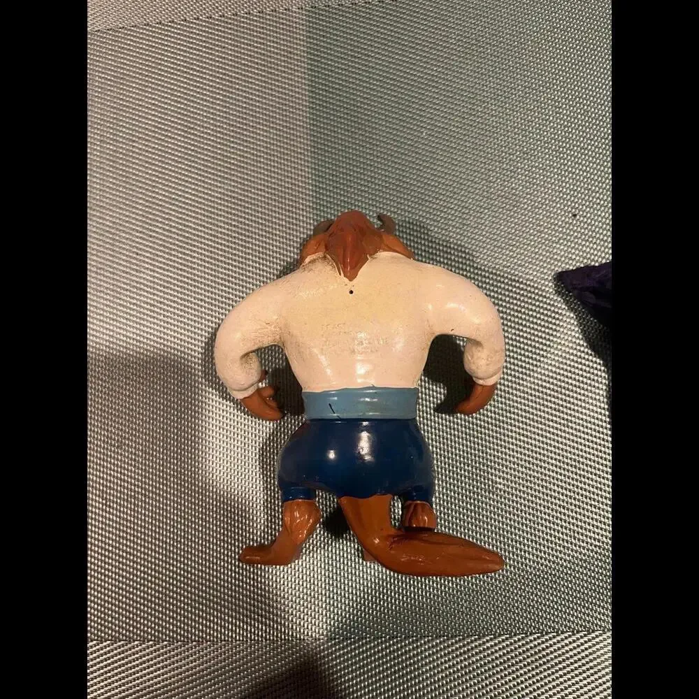 Vintage‎ Disney Just Toys Beauty and the Beast BEAST Rubber Action Figure